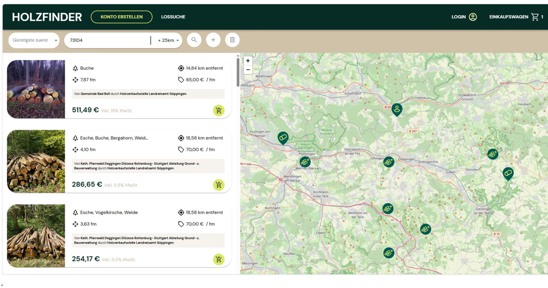 Holzfinder-Abbildung
